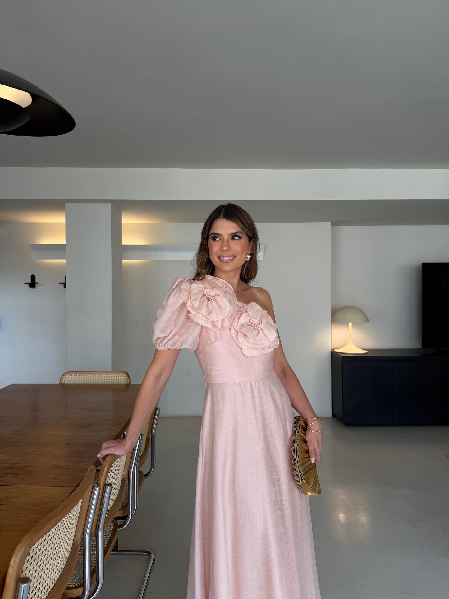 Vestido Flores 3D Amália