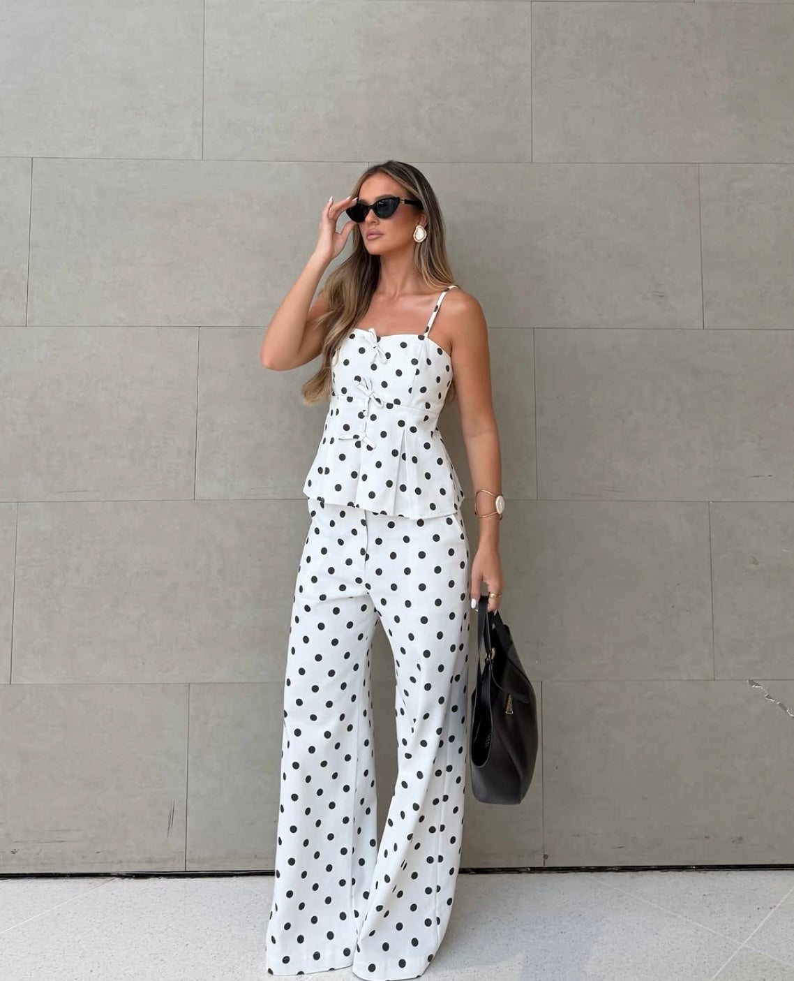 Conjunto Sarja Poá Lucilene