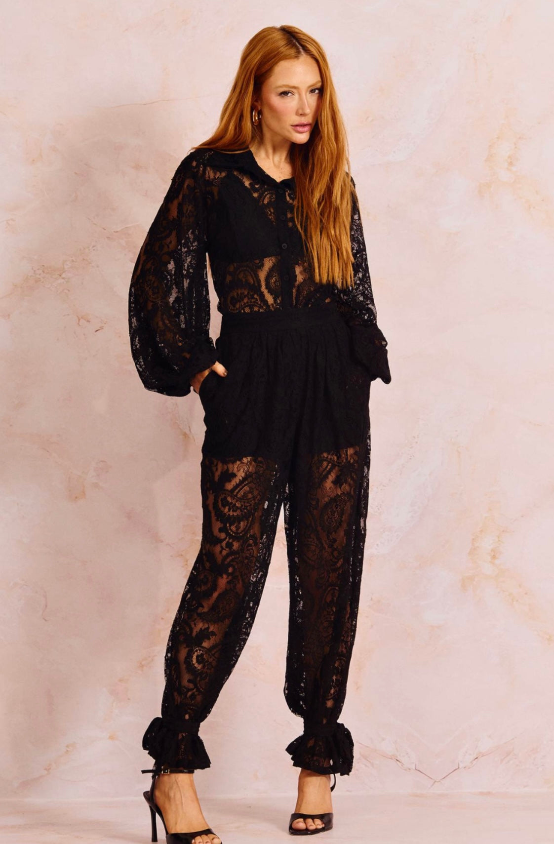 Calça Renda Baloon