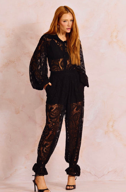 Calça Renda Baloon