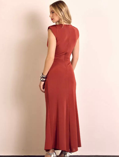 Vestido Jersey com Recortes