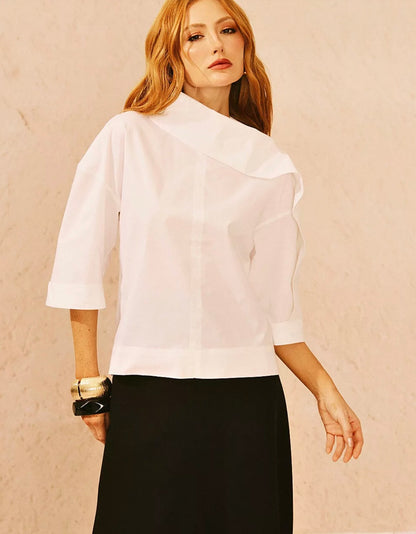 Blusa Tricoline Elizabeth