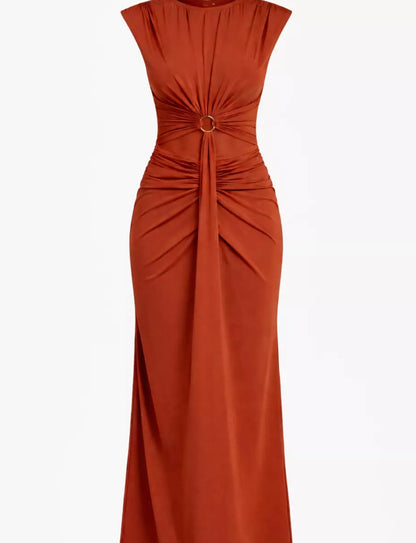 Vestido Jersey com Recortes
