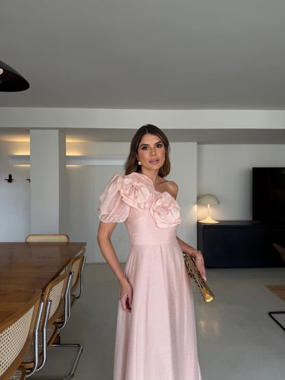 Vestido Flores 3D Amália