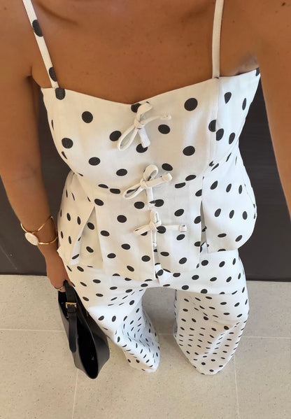 Conjunto Sarja Poá Lucilene