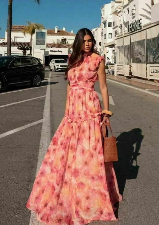 Vestido Longo Floral