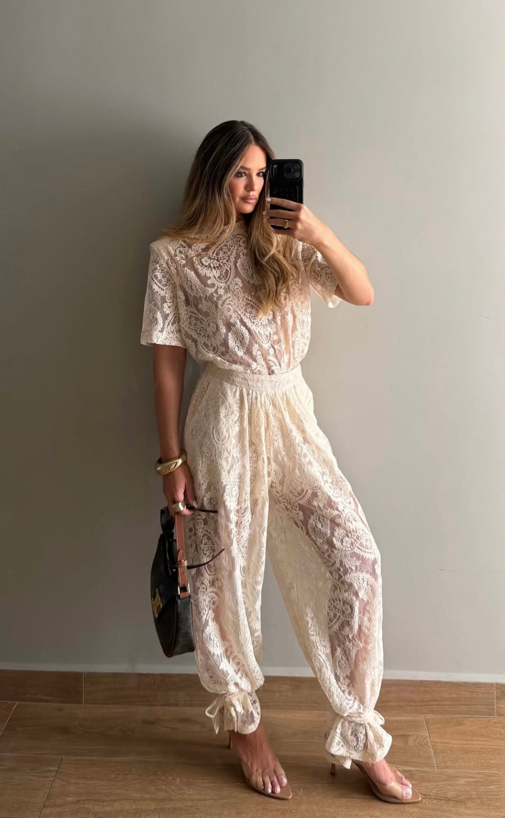 Calça Renda Baloon