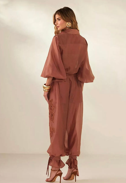 Calça Bomber Flor
