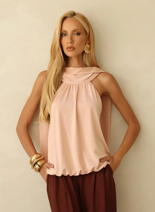 Blusa Jersey Com Capa