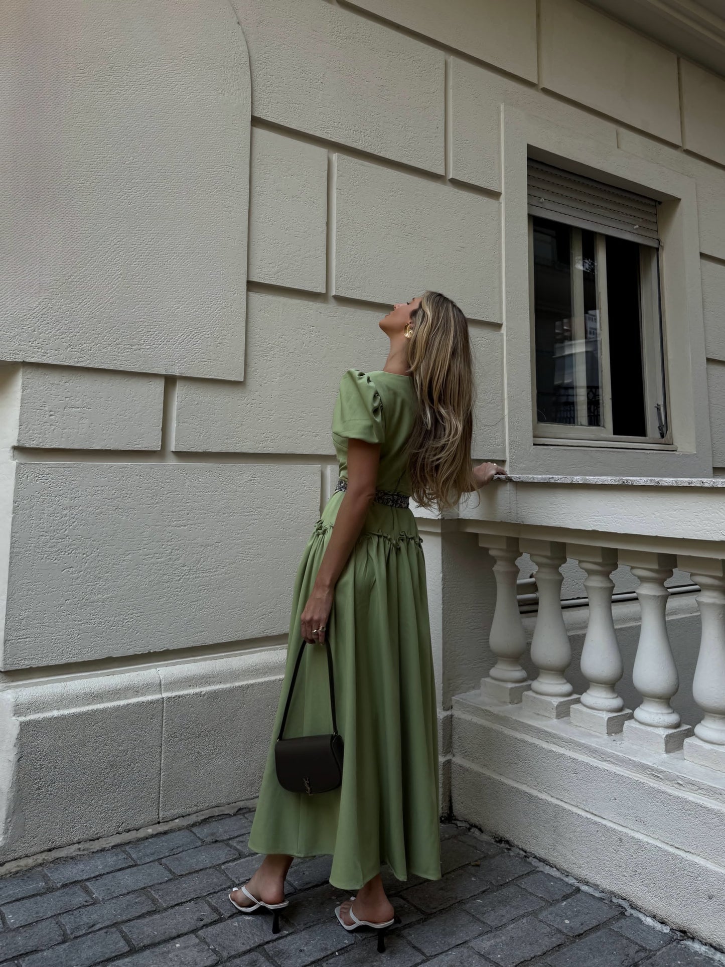 Vestido Poli com lenço