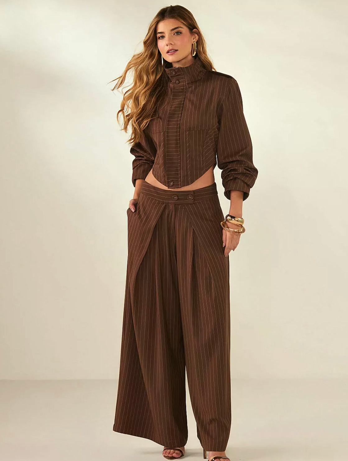 PRÉ VENDA- Calça Risca de Giz