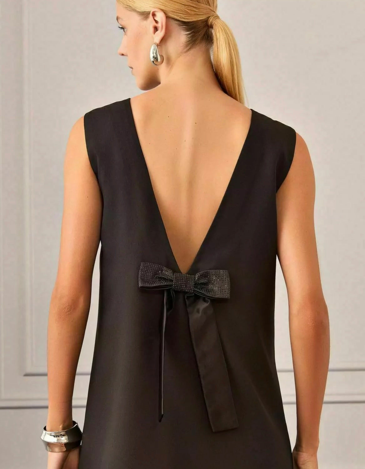 Vestido Laço Strass