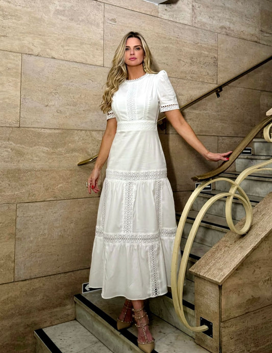Vestido em Tricoline